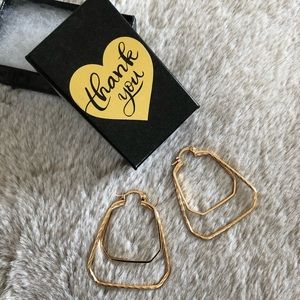 Gold plated earrings